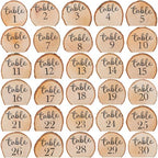Novabright 30 Pcs 1 to 30 Numbers Rustic Wood Table Numbers Set Wedding Table Number for Wedding Centerpieces Banquet Seating Rustic Party Anniversary Event Decoration - Image 6