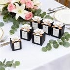FEIYI 20 PCS Favor Boxes, Black Candy Boxes 2.55x2.55x2.55 - Image 4