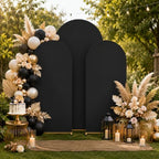 Black Arch Cover 7.2ft 6.6ft 6ft Spandex Arch Backdrop Cover Set of 3 - Image 4