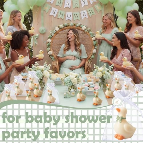 Conelist 16 Sets Silly Goose Party Favors Silly Goose Candle, Green - Image 2