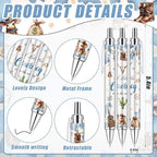 289 Pieces Cowboy Baby Shower Favors for Guest A Little Cowboy is On the Way Ballpoint Pens and Keychains Gifts Bulk Retractable Baby Shower Pens Gender Reveal Greeting Cards Souvenirs Prizes - Image 2