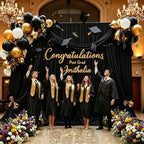 20 ft x 10 ft Wrinkle Free Black Backdrop Curtain for Parties, 4 Panels 10ft Polyester Black Photo Backdrop Drapes for Graduation Birthday Wedding Party Stage Curtains - Image 4
