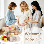 24-Piece Baby Gift Basket, Baby Shower Gift Set for Newborns, Khaki - Image 6