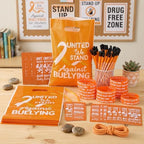 Resurhang 200 Pcs Anti Bullying Items Bulk, United Orange Favors - Image 3
