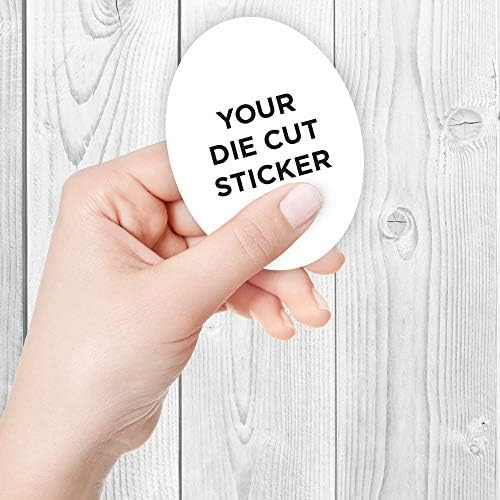 125 Oval Custom Die Cut Stickers 3" x 4" for Laptops, Windows, Cell Phones, Cars. Upload Your own Image, Logo, or Design… - Image 3