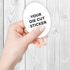 75 Oval Custom Die Cut Stickers 3" x 4" for Laptops, Windows, Cell Phones, Cars. Upload Your own Image, Logo, or Design… - Image 3