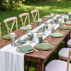Kochorie 336PCS Sage Green Disposable Dinnerware Set Serves 48 Guests - Image 6