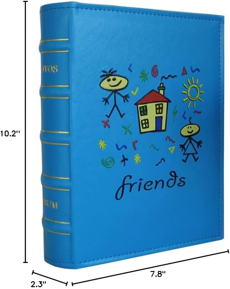Vintage Pocket Photo Albums Hold 4 x 6 Photos 200pcs (Friendsblue) - Image 6