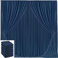 30x10ft Navy Blue Backdrop Curtain for Wedding Parties Wrinkle Free Fabric Navy Blue Drapes Backdrop Decoration for Baby Shower Birthday Photography Decoration 6 Panels, 5ft x 10ft by Gogoparti