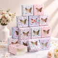 Cunhill Butterfly Party Favors Treat Boxes with Window, 4 x 4 x 2.5 Inches by Cunhill