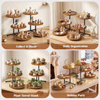 Emfogo Wooden Cupcake Stand, 3 Tier Dessert Table Display Set, Wood Dessert Tower for Party Afternoon Tea Baby Shower Wedding Birthday, Large Tiered Serving Stand for Cake Cookie Food (2 Pack) - Image 7