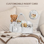 2PCS Diaper Caddy Organizer, Large Baby Caddy Organizer with Handle (Grey) - Image 7