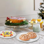 10 Pcs Round Plastic Serving Platters 12 Inch, Round Plastic Platters for Serving Food, Clear Plastic Serving Platters for Partys Cake Cookie Fruits Birthday Wedding Supplies - Image 5