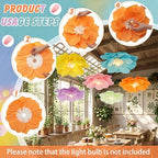 Hotop 6 Pcs Large Paper Flower Lantern Giant Paper Flowers Decor, Macarons - Image 3