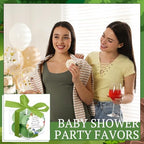 MTLEE 24 Sets Army Green Baby Shower Party Favors Small Bubble Candle - Image 3