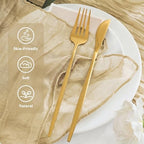 50 Pack Cheesecloth Napkins 20"x20" Beige Gauze Boho Bulk Napkins - Image 2