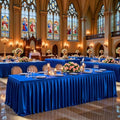6 Pack Royal Blue Satin Table Clothes for 8 Foot Rectangle Tables - 8FT Wrinkle Resistant Glitter Rectangle Tablecloths, Party Table Covers for Wedding Banquet, Baby Shower, Birthday, Holiday Dinner by WishCare