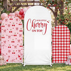 Tingjoo 3 Pcs Our Little Cherry on Top Baby Shower Arch Backdrop Cover by Tingjoo