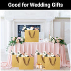 EUSOAR Gift Bags - Bulk 50pcs, 12.5"x4.5"x11" Paper Bags with Handles for Thank You Presents, Merchandise, Shopping, Retail Wrapping, Craft, Grocery, Boutique, Party Favors, Wedding - Image 6