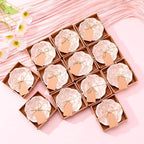 SiliFine 12 Pcs Wedding Favors for Guests Small Ceramic Bowls, Flower, Pink - Image 4