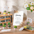 Mtlee 36 Sets Baby Shower Favors for Guest, Succulent Candle Bulk, Boho - Image 5