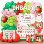Costova Watermelon Baby Shower Decorations, Watermelon Party Decorations, A Little Watermelon Is on the Way Summer Fruit Theme Bash with Backdrop Balloon Arch Boxes and Tablecloth by Unknown