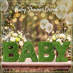 4 Pcs Moss Baby Letter Centerpiece, Green Grass Alphabet - Image 5
