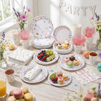 Pickmesh 400 Pcs Wildflower Party Supplies Paper Plates Napkins Serve 50 - Image 6