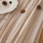 10Pcs Light Beige Cheesecloth Table Runner 120 Inches for Party Home Decor - Image 4