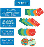 InchBug Personalized Name Label Combo Pack, 97-Piece, Ocean Dive - Image 3