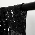Eternal Beauty Black & Hot Pink Sequin Backdrop Curtains, 4 Panels 2x8FT - Image 6