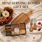 Ziliny 60 Sets Baby Shower Prizes Mini Charcuterie Board, Acacia Color - Image 4