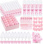 288 Pcs Baby Shower Favors Set for Guests,Pink,Bow by Dansib