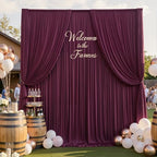20ftx12ft Maroon Backdrop Curtains for Wedding Party 4 Panels 5×12FT Tall - Image 5