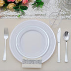 400 PCS Silver Plastic Silverware Set,Disposable Cutlery Set Heavy Duty Flatware for Party,Weddings-200 Silver Forks,100 Knives,100 Spoons - Image 5