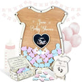 Baby Shower Guest Book Alternative Onesie Wooden Keepsake Gender Reveal by Handmade