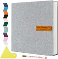 Spbapr Large Photo Album Self Adhesive Magnetic Scrapbook,DIY Scrapbook Album for 4x6 5x7 8x10 Picture,40 Pages Linen Cover Memory Book for Wedding Family Baby Pets, with Metallic Pen and Scraping by Spbapr