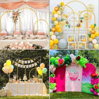 3PCS Arch Backdrop Stand 7.2/6.6/5.9FT Wedding Arches Balloon Arch Stand - Image 6