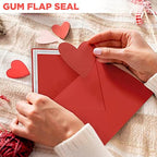 Darling Souvenir A6 Size 100 x Self-Adhesive Wedding Invite Envelopes Euro V-Flap 80lbs (4 3/4 x 6 1/2) Stationary - Packs & Colours Available - Image 2