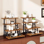 IBUYKE 4 Tier Cupcake Stand,Tiered Display Stand,Brown TLJ018H - Image 5