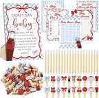 Patelai 321 Pcs Baby Shower Games Supplies, Cute by Patelai