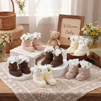 Wesiti Baby Shower Knit Booties Centerpieces, 31 Pcs, Brown, Khaki, Beige - Image 2
