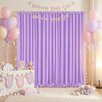 Lavender/Light Purple Backdrop Curtains 20ftx10ft Polyester Photo Drapes - Image 6