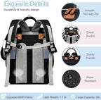 SHITIESHOU Diaper Bag Backpack Baby Bag for Mom Dad with Changing Pad, 19 Pockets, Large Waterproof Travel Baby Girl Boy Toddle Diaper Bag with Insulated Pocket, Baby Shower Gifts, Black - Image 6