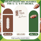 3 Pcs 1st Year Down Birthday Arch Cover First Year Down Football Backdrop - Image 2