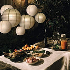 Quasimoon PaperLanternStore.com Ultimate 20pc Silver Variety Paper Lantern Party Pack - Assorted Sizes of 6, 8, 10, 12 Inch (5 Round Lanterns Each) for Weddings, Birthday, Events and Decor - Image 4