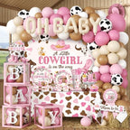Cocomigo Cowgirl Baby Shower Decorations, Serves 25 Guests by cocomigoPartyHome