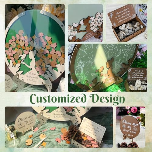 Quinceanera Guest Book Alternative Frog Princess Drop Box Frame with Chips - Image 5
