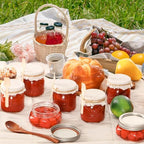Mason Jars, 8 OZ, 12 Pack with Lids and Bands, Glass Canning Jars for Canning, Pickling, Preserving, Jam, Honey, Wedding Favors, Shower Favors (12 Pack) (Combo) - Image 7