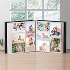 Super Large Photo Album Self Adhesive Scrapbook Album for 4×6 5×7 8×10 10×12 or Bigger Pictures DIY Magnetic Linen Cover Album 80Sheets/160Pages DIY Photo Album(Green) - Image 4